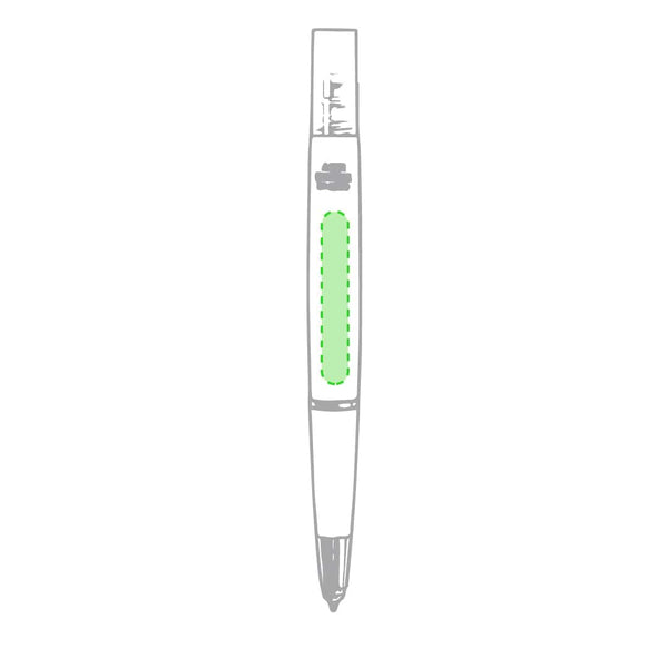 Penna multifunzione antibatterica Yak bianco - personalizzabile con logo