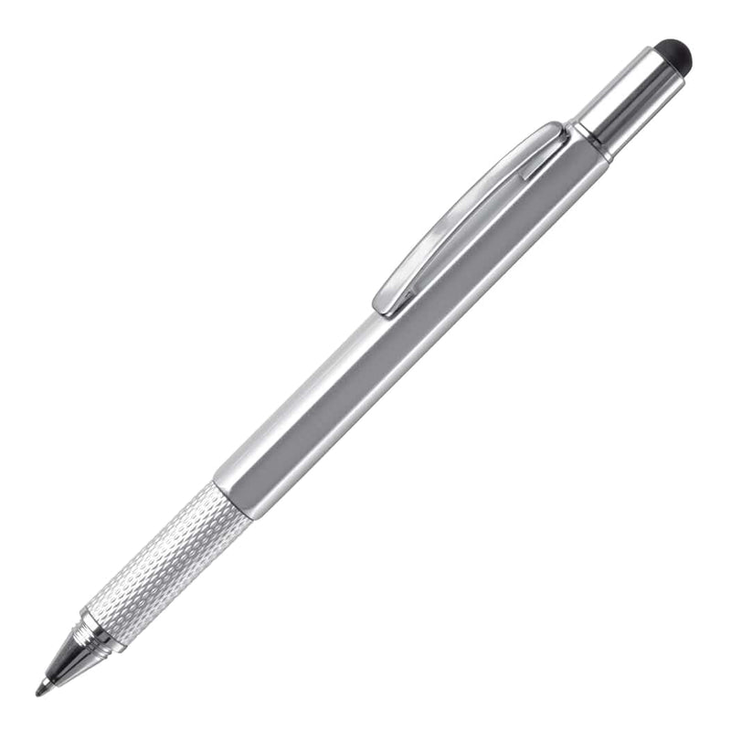 Penna multiuso tutto in 1 color argento - personalizzabile con logo