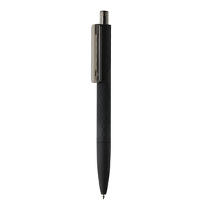 Penna nera X3 smooth touch - personalizzabile con logo