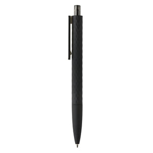 Penna nera X3 smooth touch - personalizzabile con logo