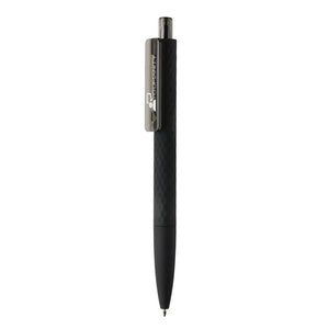 Penna nera X3 smooth touch - personalizzabile con logo