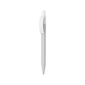 PENNA PIXEL RECYCLED - Dettagli bianchi grigio - personalizzabile con logo