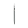 PENNA PIXEL RECYCLED - Dettagli bianchi grigio scuro - personalizzabile con logo