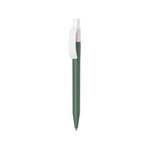 PENNA PIXEL RECYCLED - Dettagli bianchi verde - personalizzabile con logo