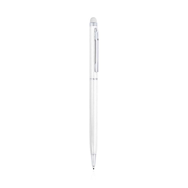 Penna Puntatore Touch Byzar bianco - personalizzabile con logo