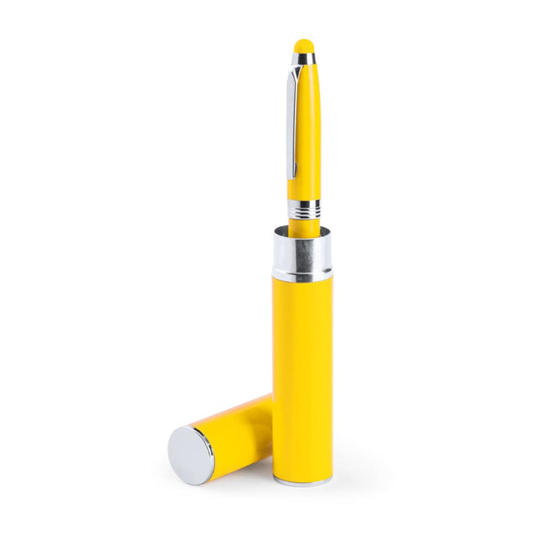 Penna Puntatore Touch Hasten giallo - personalizzabile con logo