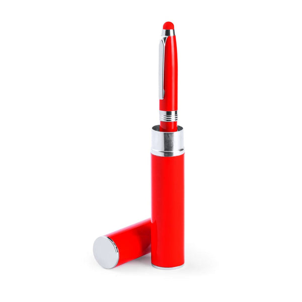 Penna Puntatore Touch Hasten rosso - personalizzabile con logo
