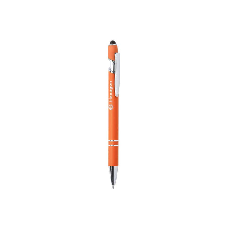 Penna Puntatore Touch Lekor arancione - personalizzabile con logo