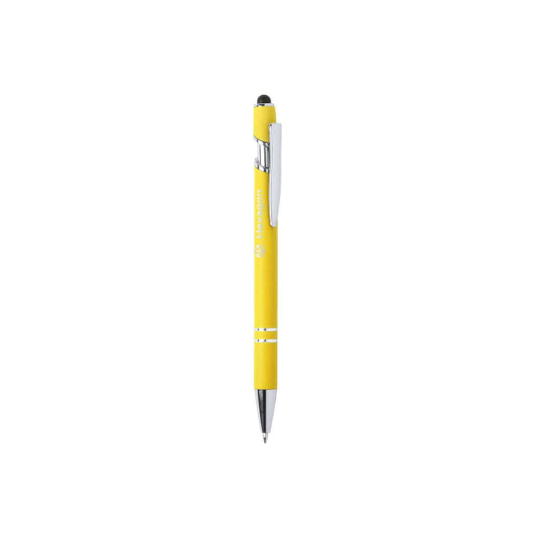 Penna Puntatore Touch Lekor giallo - personalizzabile con logo