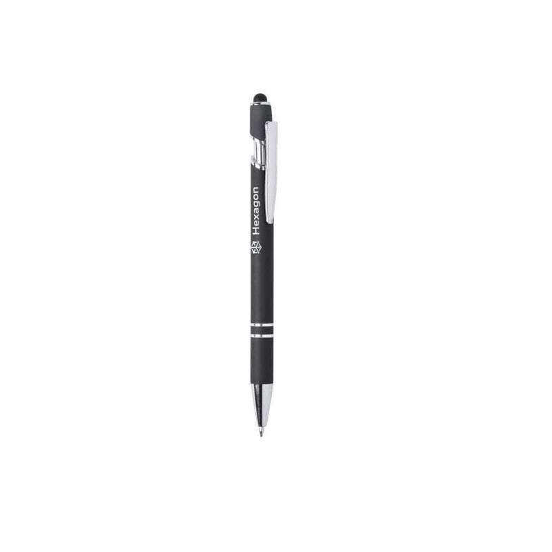 Penna Puntatore Touch Lekor nero - personalizzabile con logo