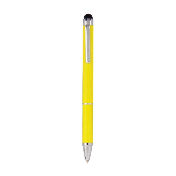 Penna Puntatore Touch Lisden giallo - personalizzabile con logo