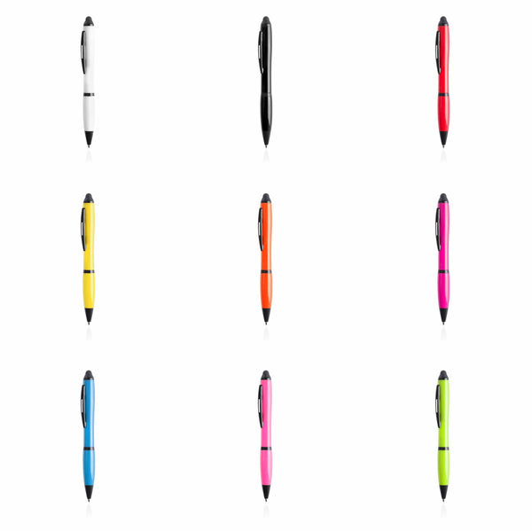 Penna Puntatore Touch Lombys Colore: rosso, giallo, bianco, nero, fucsia, arancione, azzurro, rosa, verde calce €0.17 - 4647 ROJ