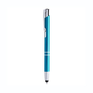 Penna Puntatore Touch Mitch azzurro - personalizzabile con logo