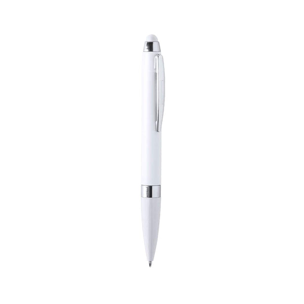Penna Puntatore Touch Monds bianco - personalizzabile con logo