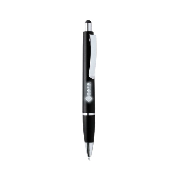 Penna Puntatore Touch Runer nero - personalizzabile con logo