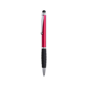 Penna Puntatore Touch Sagur rosso - personalizzabile con logo