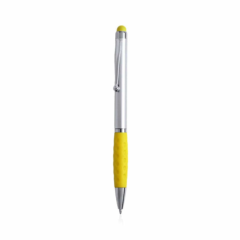 Penna Puntatore Touch Sagursilver giallo - personalizzabile con logo
