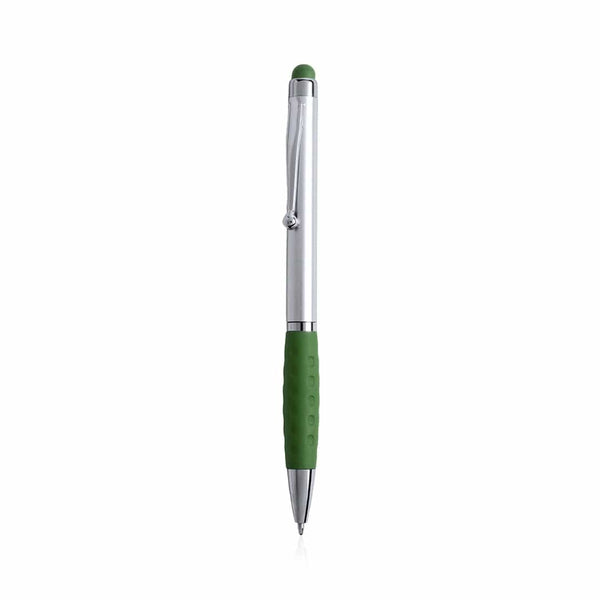 Penna Puntatore Touch Sagursilver verde - personalizzabile con logo