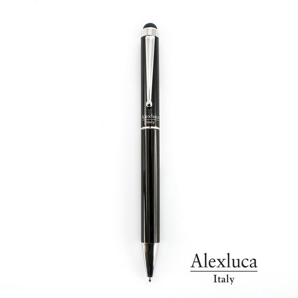 Penna Puntatore Touch Salend nero - personalizzabile con logo