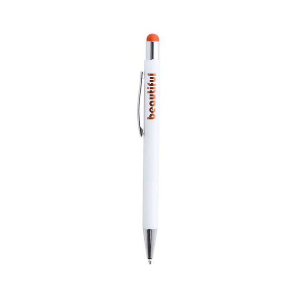 Penna Puntatore Touch Woner arancione - personalizzabile con logo