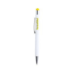 Penna Puntatore Touch Woner giallo - personalizzabile con logo