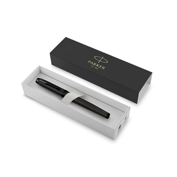 Penna Roller Parker IM Achromatic nero - personalizzabile con logo