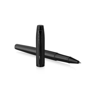 Penna Roller Parker IM Achromatic nero - personalizzabile con logo