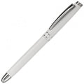 Penna roller Two Stripes Bianco - personalizzabile con logo