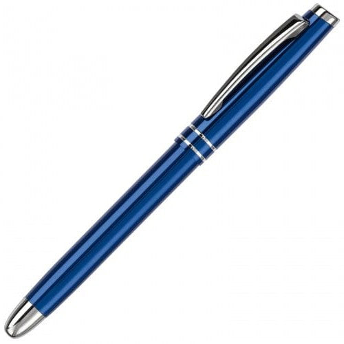 Penna roller Two Stripes blu navy - personalizzabile con logo