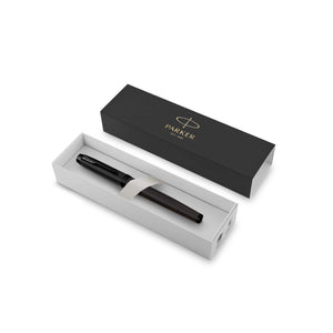 Penna Stilografica Parker IM Achromatic nero - personalizzabile con logo