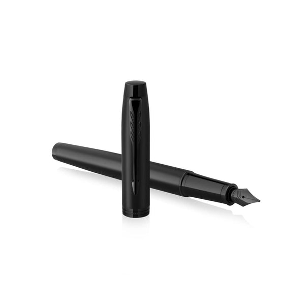 Penna Stilografica Parker IM Achromatic nero - personalizzabile con logo