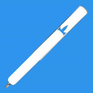 Penna storica Snappy Bianco - personalizzabile con logo