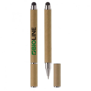 Penna stylus in carta Marrone - personalizzabile con logo