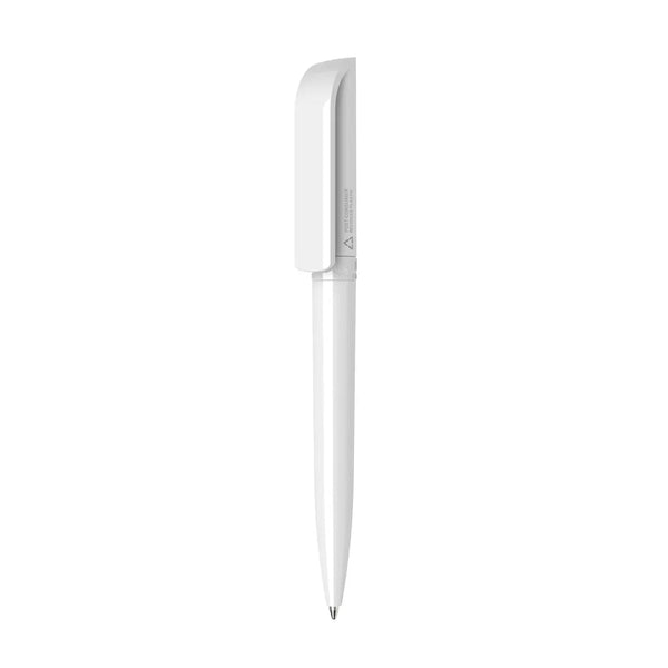 PENNA TAG GREEN RECYCLED ANTIBATTERICA bianco - personalizzabile con logo