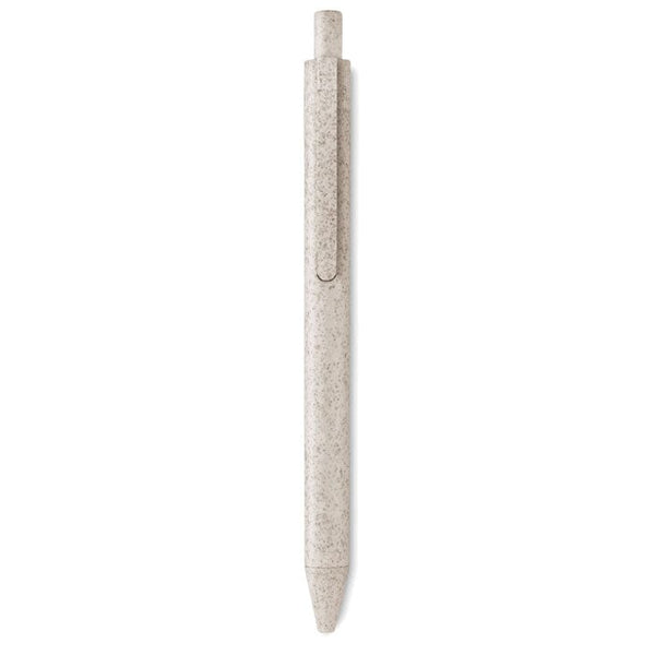 Penna tipo paglia beige - personalizzabile con logo