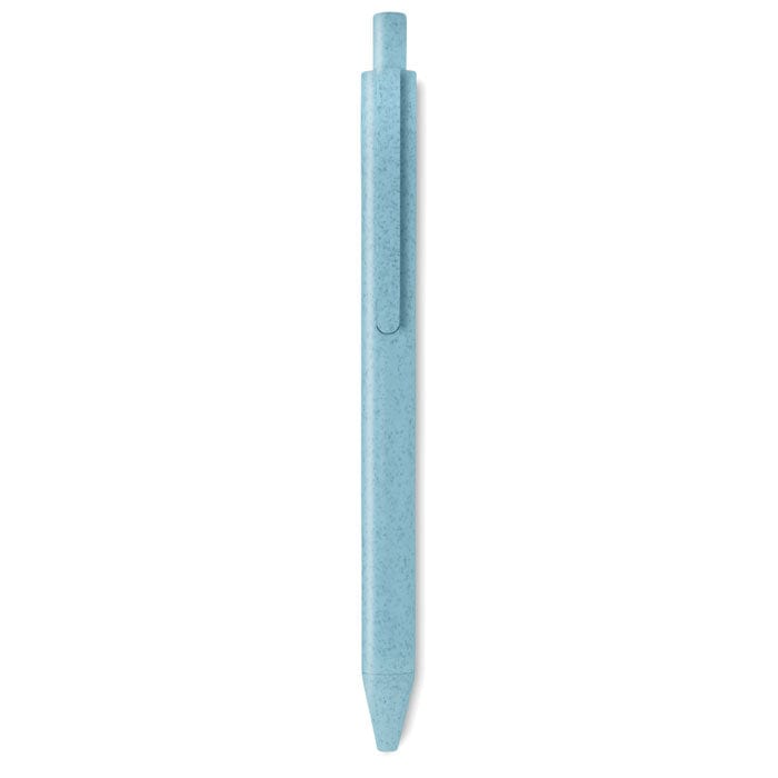 Penna tipo paglia blu - personalizzabile con logo