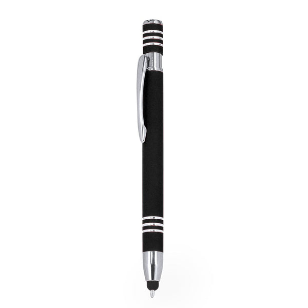 Penna Touch Harkin nero - personalizzabile con logo