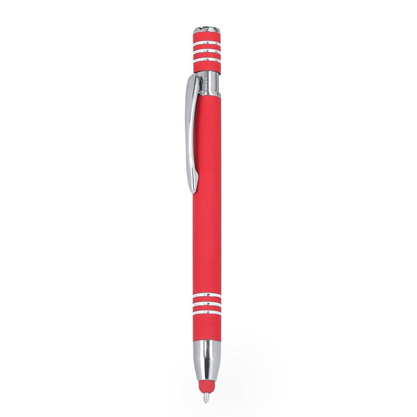 Penna Touch Harkin rosso - personalizzabile con logo