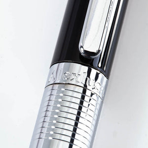 Penna Touch Lantey nero / argento - personalizzabile con logo