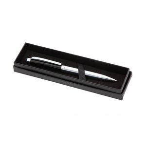 Penna Touch Lantey nero / argento - personalizzabile con logo