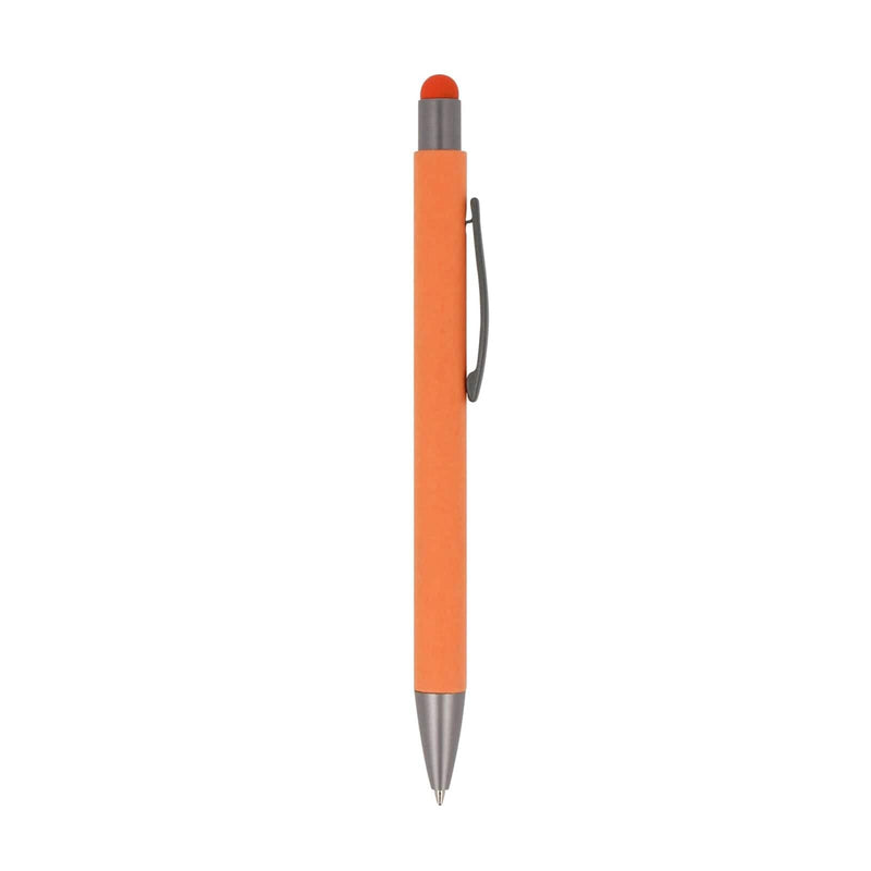 Penna touch New York in carta Arancione - personalizzabile con logo