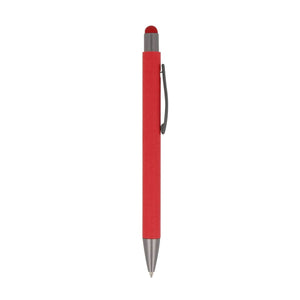 Penna touch New York in carta Rosso - personalizzabile con logo