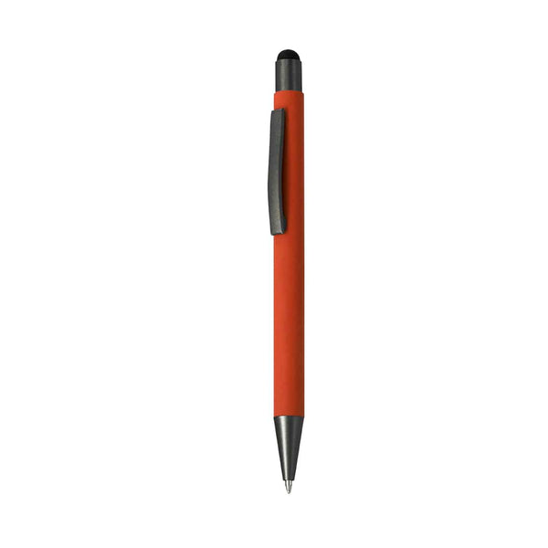 Penna Touch Rilon arancione - personalizzabile con logo