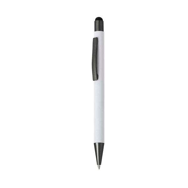Penna Touch Rilon bianco - personalizzabile con logo