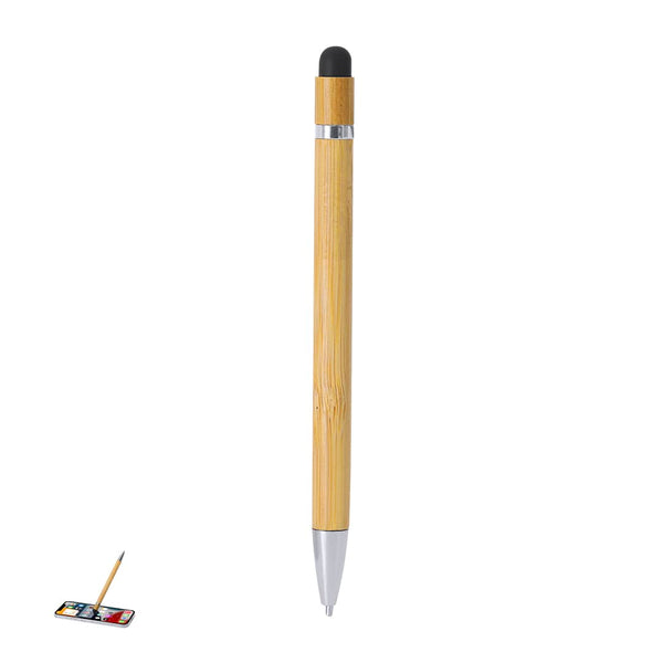 Penna Touch Rocar natural - personalizzabile con logo
