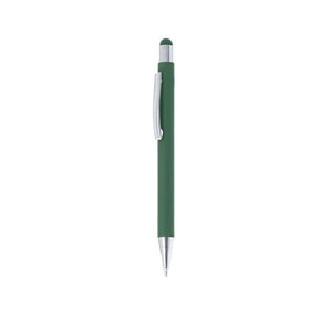 Penna Touch Yarnox verde escuro - personalizzabile con logo