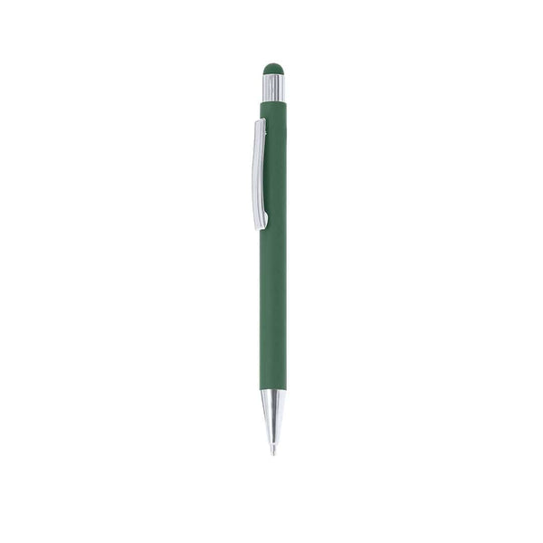 Penna Touch Yarnox verde escuro - personalizzabile con logo