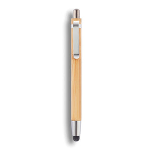 Penna touchscreen Bamboo marrone - personalizzabile con logo