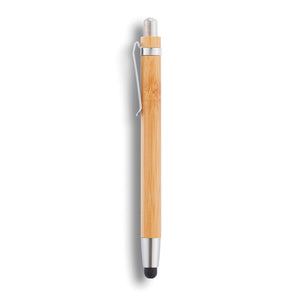 Penna touchscreen Bamboo marrone - personalizzabile con logo