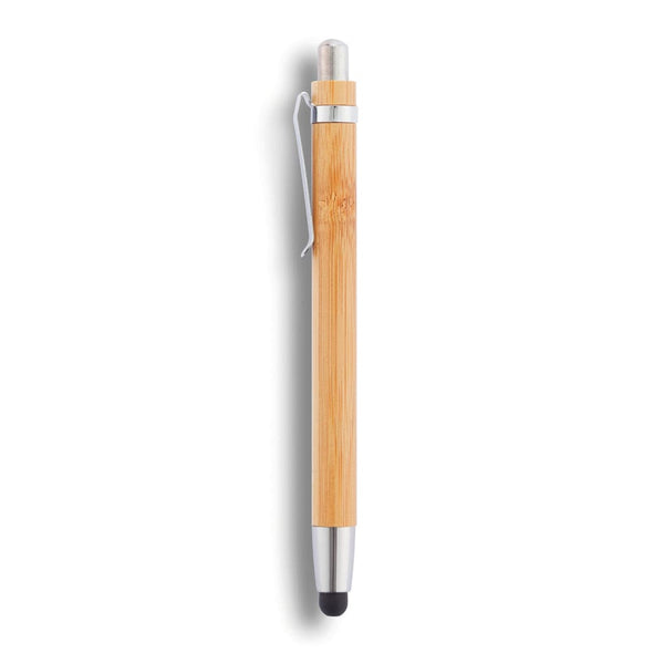 Penna touchscreen Bamboo marrone - personalizzabile con logo